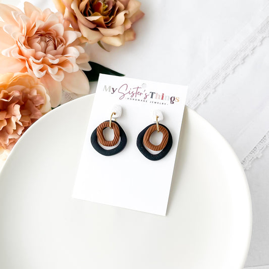 Edgy Duel Ring Dangles | Unique Handmade Statement Earrings – Bold, Boho Chic, Artisan Jewelry